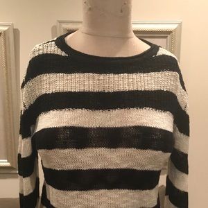 Black and White striped sweater